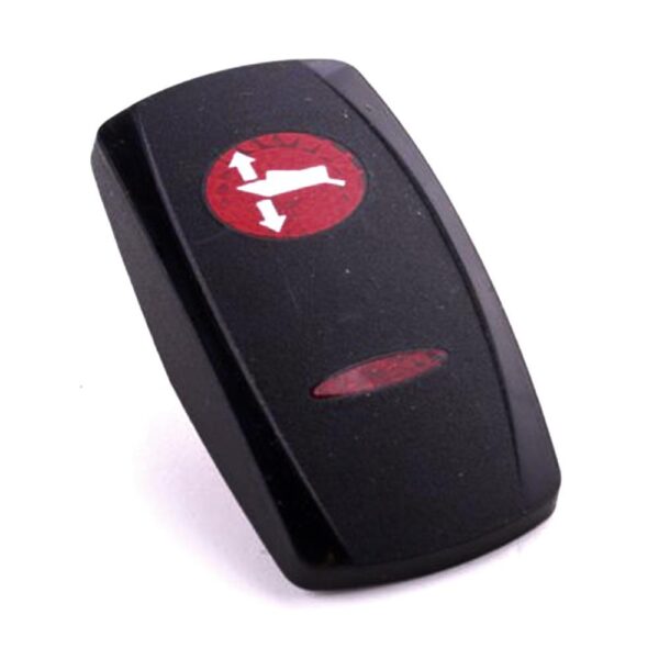 Actuator Contura V, oval lens and bar lens red, symbol "trim tab"