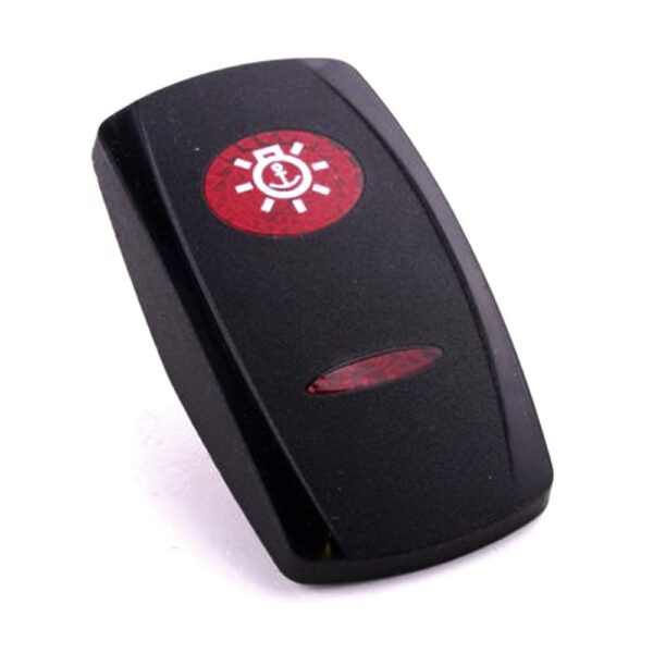 Actuator Contura V, black, oval lens and bar lens red, symbol "anchor light"