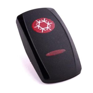 Actuator Contura V, black, oval and bar lens red, symbol "A/C"