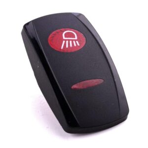 Actuator Contura V, black, oval and bar lens red, symbol "work light"