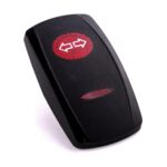 Actuator Contura V, black, oval and bar lens red, symbol “direction indicator”