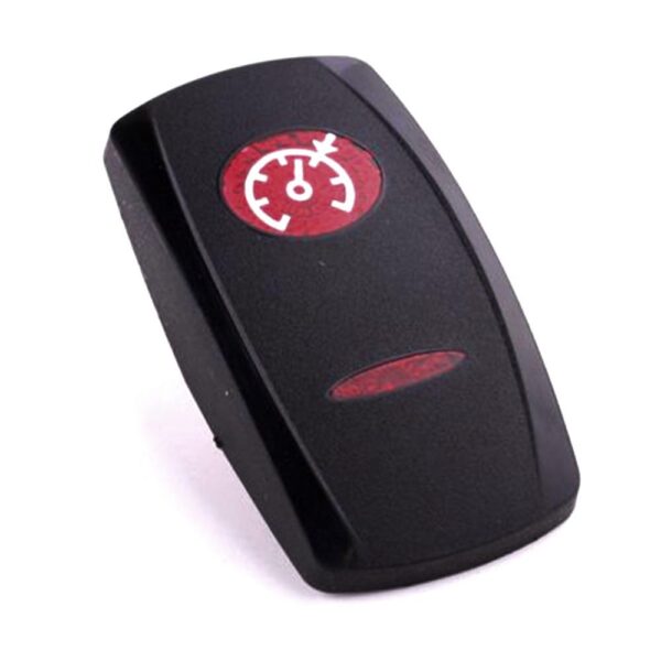 Actuator Contura V, black, oval and bar lens red, symbol "cruise control"