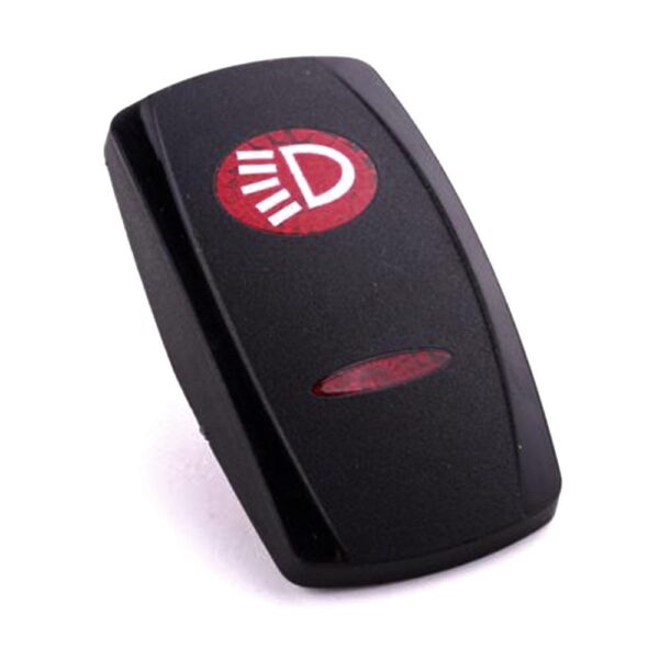 Actuator Contura V, black, oval and bar lens red, symbol "side marker light"