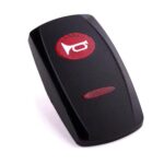 Actuator Contura V, black, oval and bar lens red, symbol "horn"