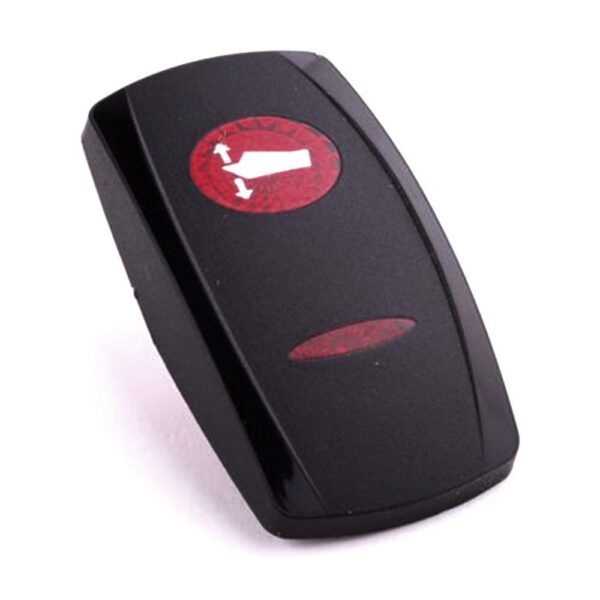 Actuator Contura V, black, oval and bar lens red, symbol "propulsion system"