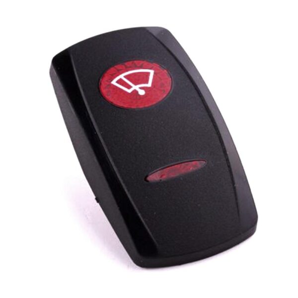 Actuator Contura V, black, oval and bar lens red, symbol "windshield wiper"
