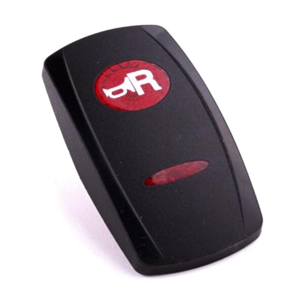 Actuator Contura V, black, oval and bar lens red, symbol "horn rear"