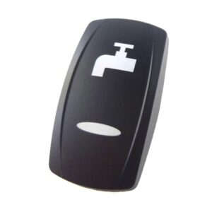 actuator Contura V black, symbol "boost fresh water", bar lens laser etched