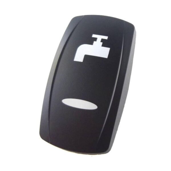actuator Contura V black, symbol "boost fresh water", bar lens laser etched