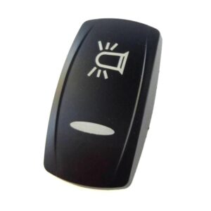 actuator Contura V black, symbol "rotary beacon", bar lens, laser etched