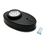 LED surface-mounted light, with switch, 10-30V, light color warm white, frosted glass