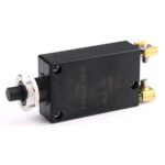 Thermal Circuit Breaker 28VDC/250VAC, 20A, for threadneck panel mounting, push to release/push to reset