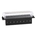 Fusebox for UniVal, 8-pole, 7 bridges assembled, with cover