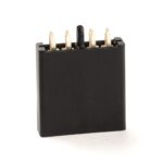 PCB Fuse Holder, UniVal, sinle pole, 2×4 pin
