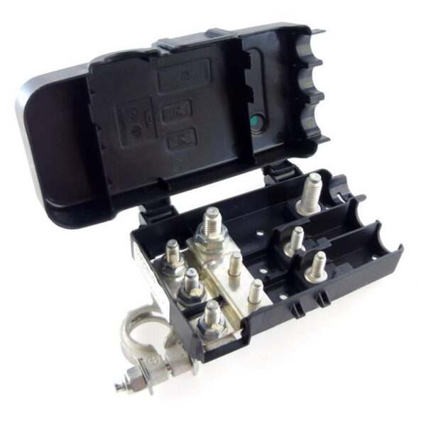 Fuse Holder CDB for 2 MidiVal and 1 MegaVal, for battery pole connection, with cover