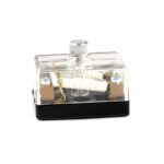 Fusebox for Torpedo Fuses 2-pole, screw terminals, transparent cover
