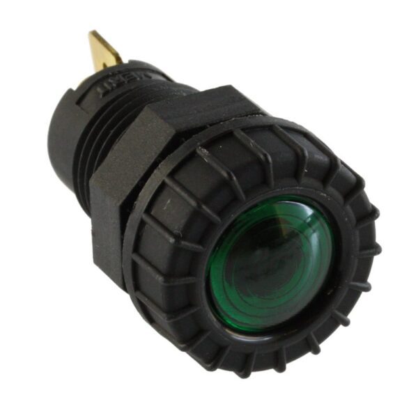 Indicator Lamp 12V/24V, green, Ø17mm