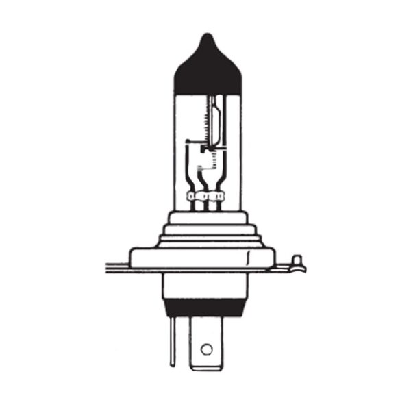 Headlamp Bulb H4, 12V, 60/55W, P43t