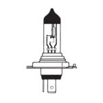 Headlamp Bulb H4, 24V, 75/70W, P43t