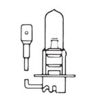 Headlamp Bulb H3 12V, 55W, PK22s, heavy duty