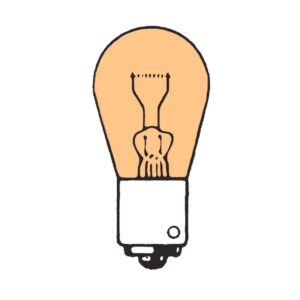 Globe Bulb 24V, 21W, PY21W, BAU15s, amber