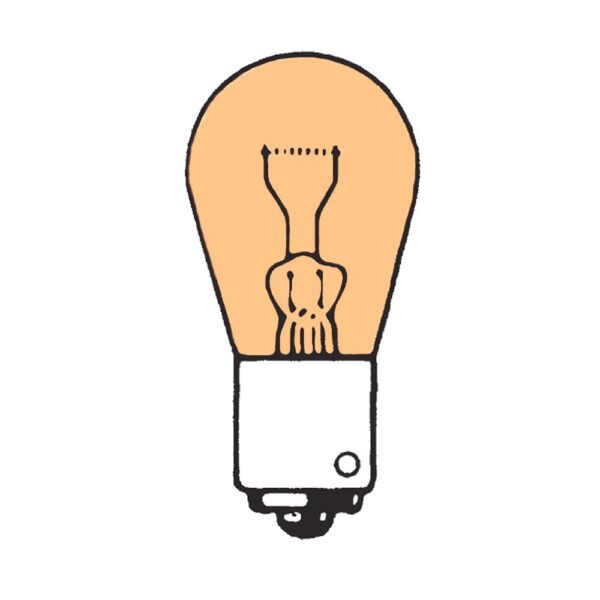 Globe Bulb 24V, 21W, PY21W, BAU15s, amber