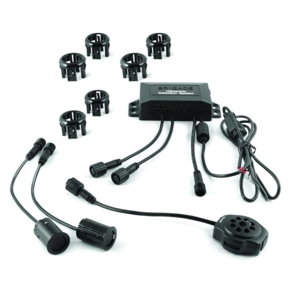 turn assistant 2S Step Scan, consists of: 7" monitor, side-camera, camera cable 5 m, mounting plate, side scan system incl. 2 sensors, speed trigger module