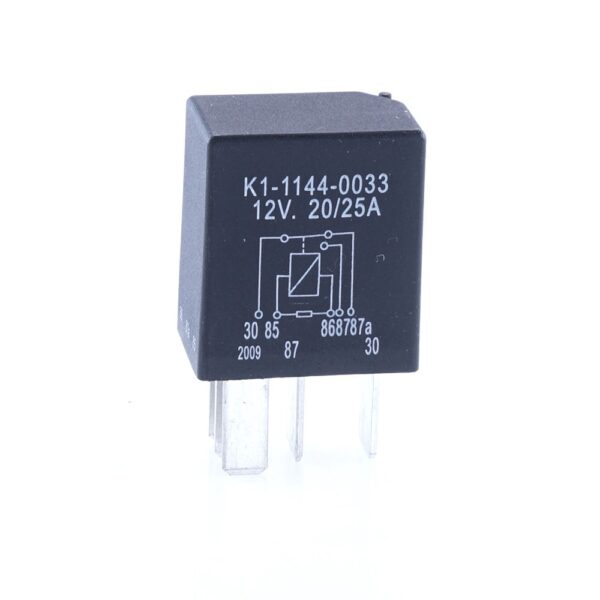 Micro Relay 12V, 20/25A, changeover contact, with resistor