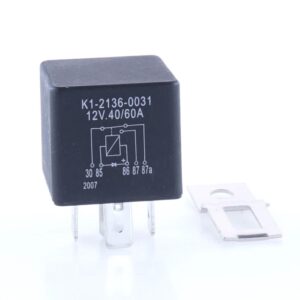 Mini Relay 12V, 40/60A, changeover contact, with diode
