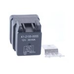 Mini Relay 12V, 30/40A, changeover contact, with resistor, flap, waterproof