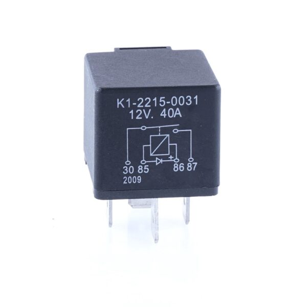 Mini Relay 12V, 40A, normally open, with diode