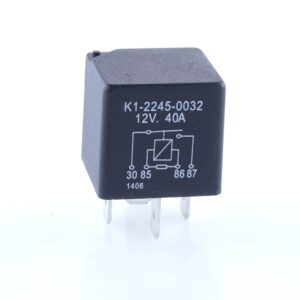 Mini Relay 12V, 40A, normally open, with resistor, sealed