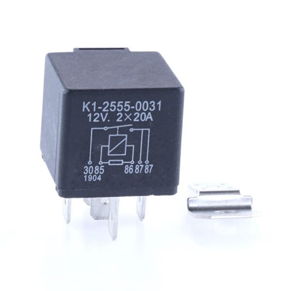 Mini Relay 12V, 40A, normally open (2x87), with resistor