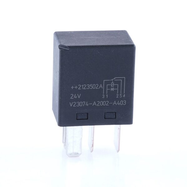 Micro Relay 24V, 10/15A, changeover contact, with diode