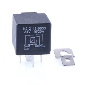 Mini Relay 24V, 10/20A, changeover contact, with diode