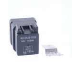 Mini Relay 24V, 10/20A, changeover contact, with diode, flap, waterproof with socket