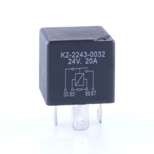 Mini Relay 24V, 20A, normally open, with resistor