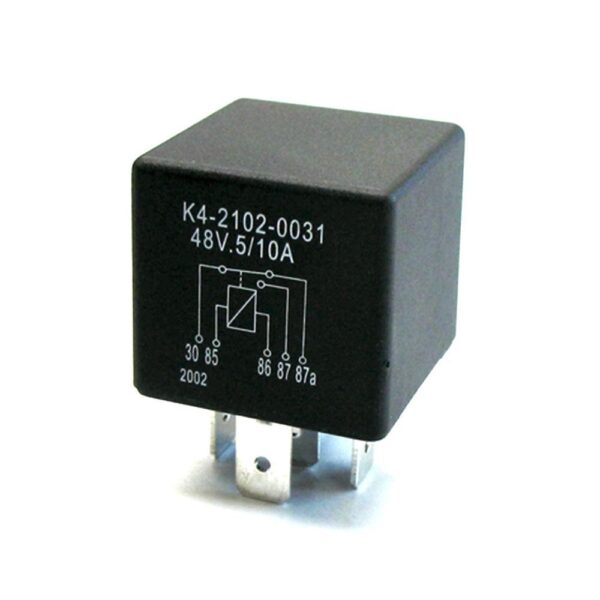 Mini Relay 48V, 5/10A, change over contact