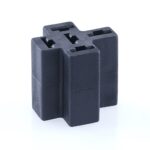 Mini Relay Socket, central plug,  5 x 6.3mm