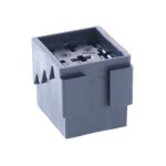 Mini Relay Socket, central plug, 5×6.3mm + 4×2.8mm