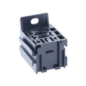 Mini Relay Socket with bracket and extension receptacle, 5x6.3mm + 4x2.8mm