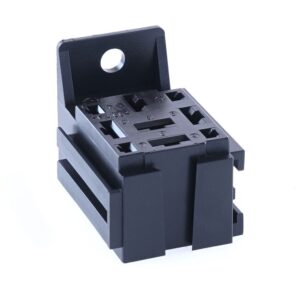 Mini Relay Socket with bracket and extension receptacle, 5x6.3mm + 4x2.8mm