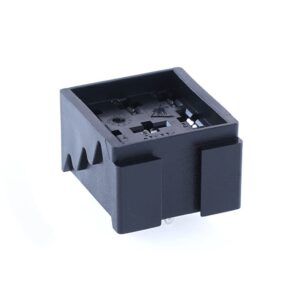 Mini Relay Socket, for PCB mounting, central plug, 9-pole, 9x6.3mm