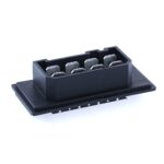 Base 8-pole for relay housing 30mm x 60mm x 60mm