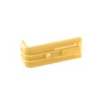 Securing Bracket for mini relay socket, yellow, length 47mm