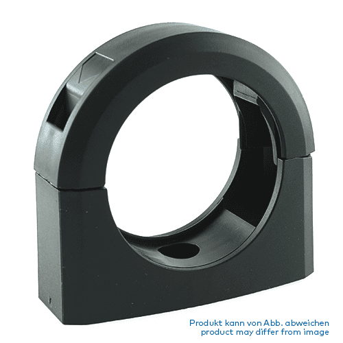conduit clip, NW10, fixing hole Ø 4mm, synthetic material
