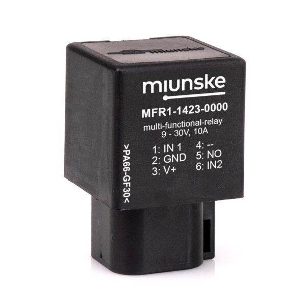 Multifunctional Relay, 10A, 9-30V, 2x Input, solid state relay, high-side, DEUTSCH DT06-6S..., IP68, parameterizable by customer