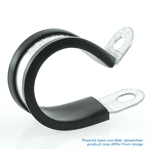 P-clip, NW22, fixing hole Ø 5mm, metal