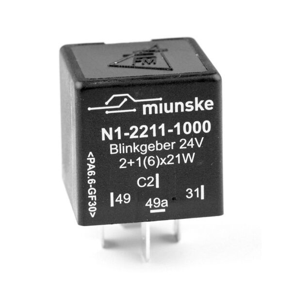 Flasher 24V, 2+1(6) x 21W + 0...5W, fully electronic, with control output