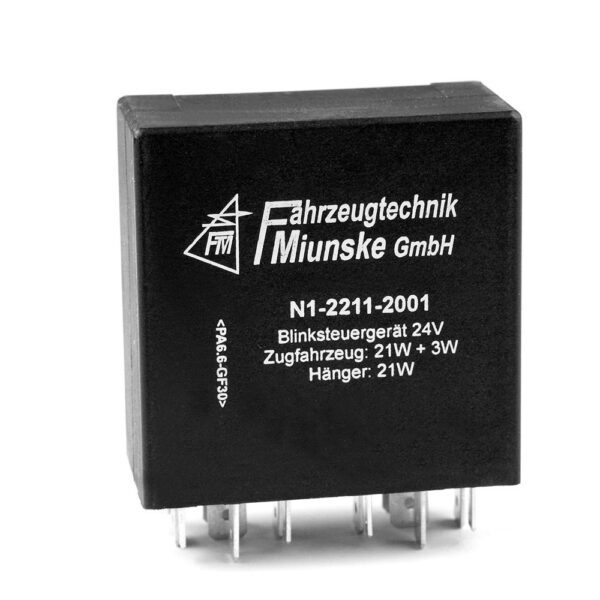 Flasher 24V, (1 x 21W + 1 x LED) + 1 x 21W mixed mode, multi channel, fully electronic, no-load control inputs, without jog mode